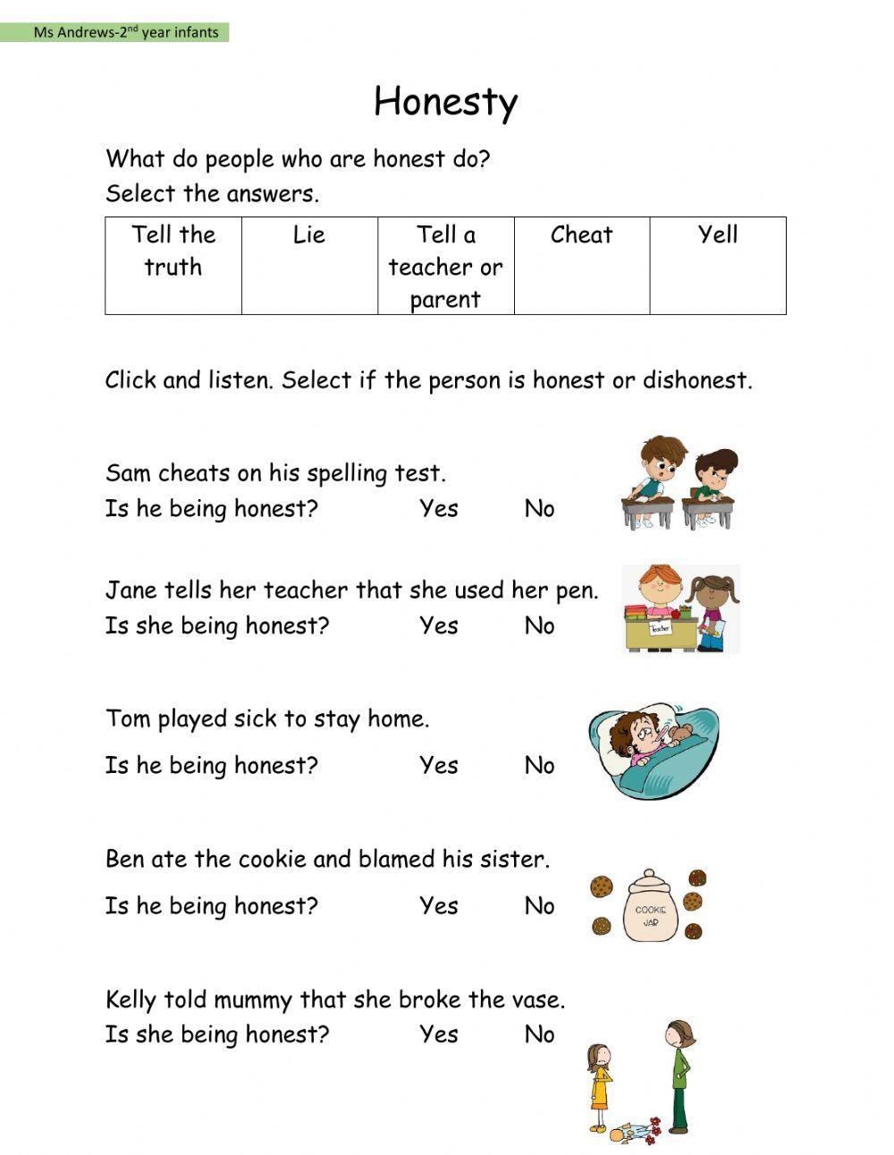 Honesty Worksheets Cultivate Integrity With Engaging Exercises Honesty Worksheets Cultivate Integrity With Engaging Exercises
