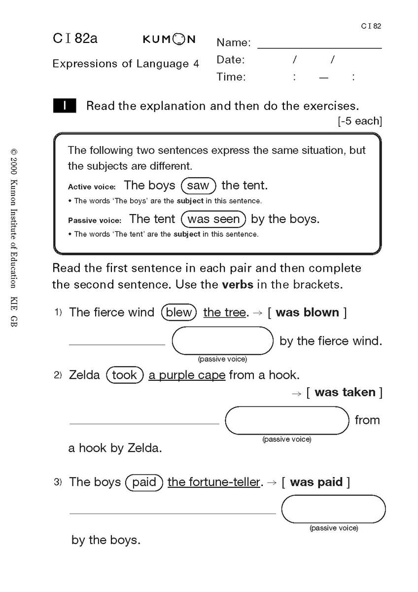 How Does The Kumon English Programme Support Children At Key Stage Worksheets Library