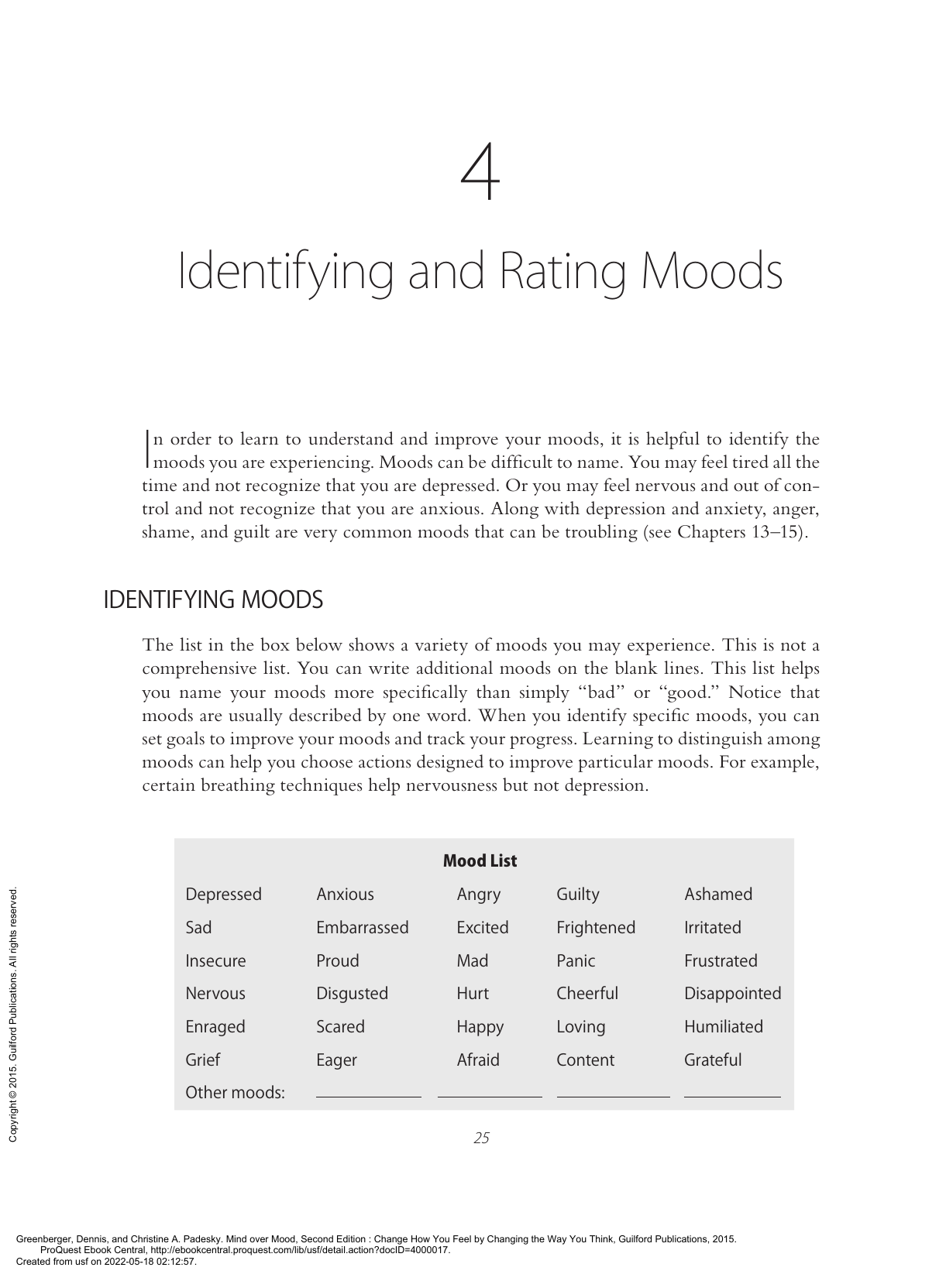 Identifying And Rating Moods A Psychology Guide