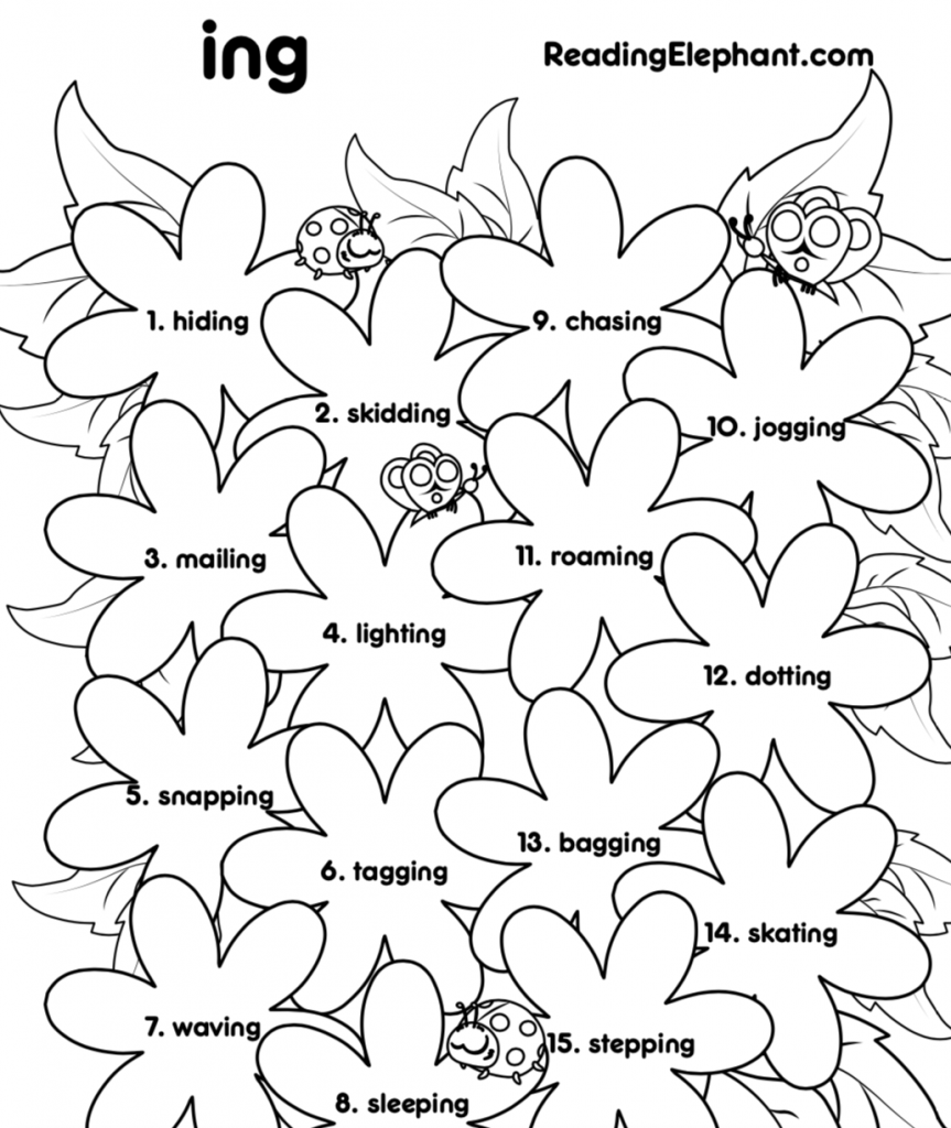Ing Worksheets To Practice Inflectional Endings Reading Elephant Ing Worksheets To Practice Inflectional Endings Reading Elephant