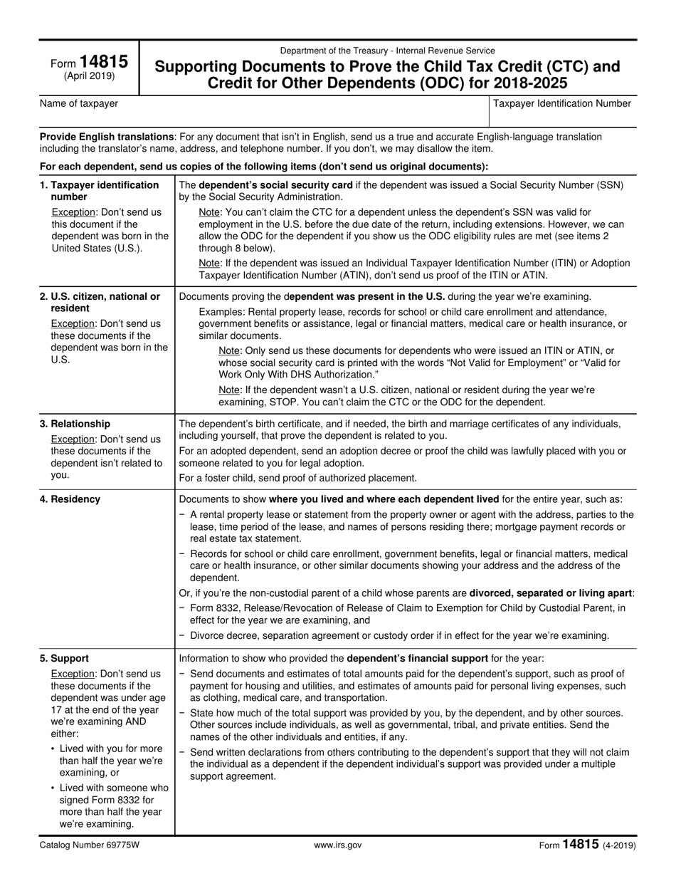 IRS Form 14815 Fill Out Sign Online And Download Fillable PDF Templateroller IRS Form 14815 Fill Out Sign Online And Download Fillable PDF Templateroller