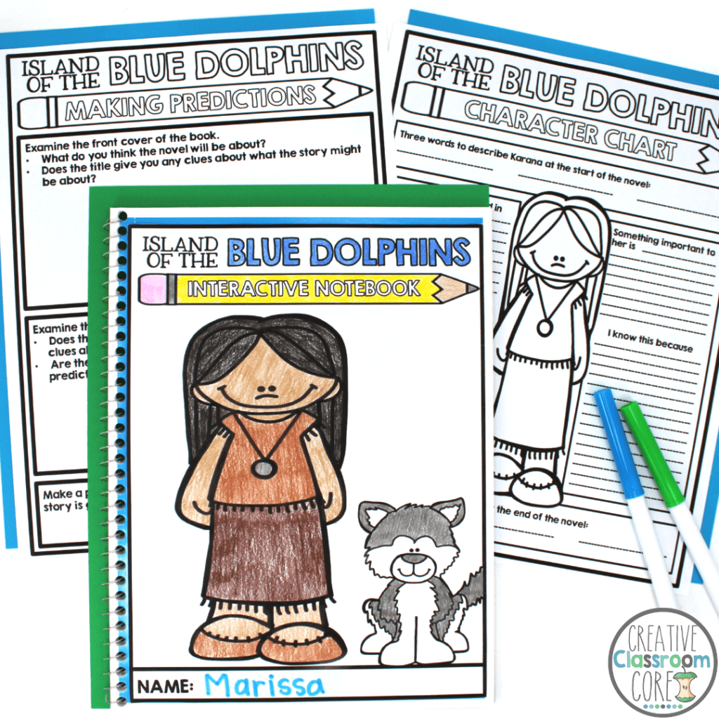 Island Of The Blue Dolphins Novel Study Activities Creative Classroom Core Island Of The Blue Dolphins Novel Study Activities Creative Classroom Core