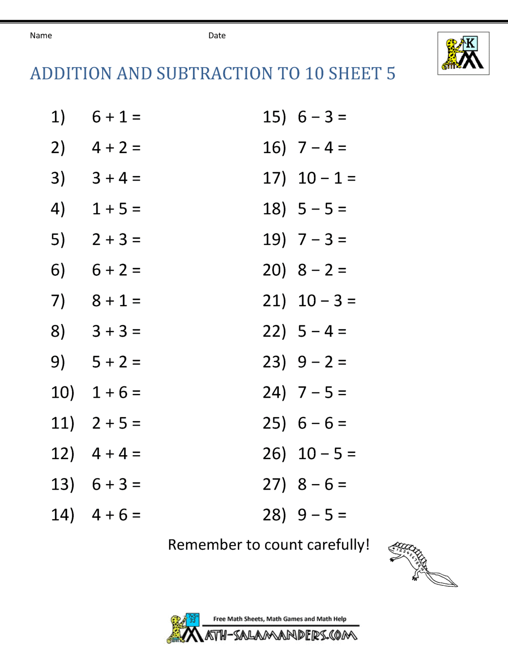 Kindergarten Addition And Subtraction Worksheets Printable Math Worksheets Addition And Subtraction Homeschool Instant Download With Answers Etsy