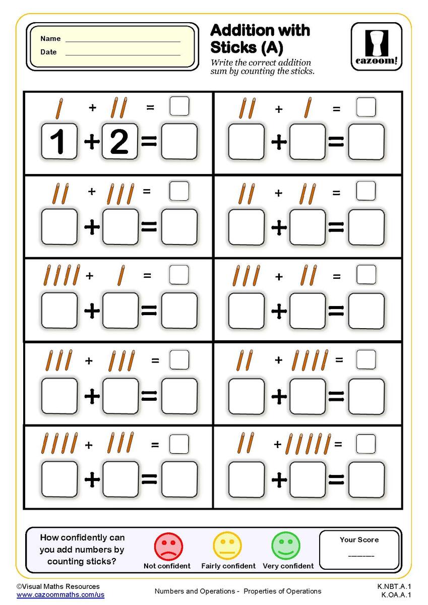 Kindergarten Math Worksheets PDF Printable PDF Worksheets Cazoom Math Math Worksheet Number 2 Coloring Page Free Printable PDF
