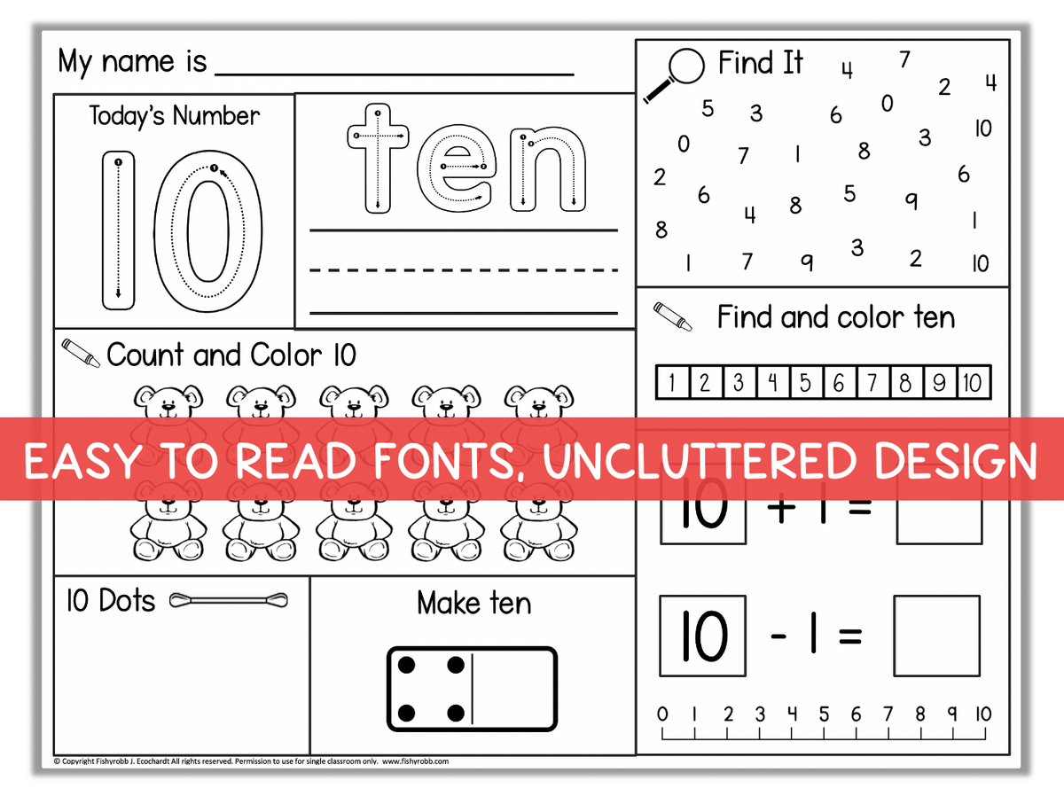 Kindergarten Number Of The Day Worksheets 1 To 20 Made By Teachers Kindergarten Number Of The Day Worksheets 1 To 20 Made By Teachers
