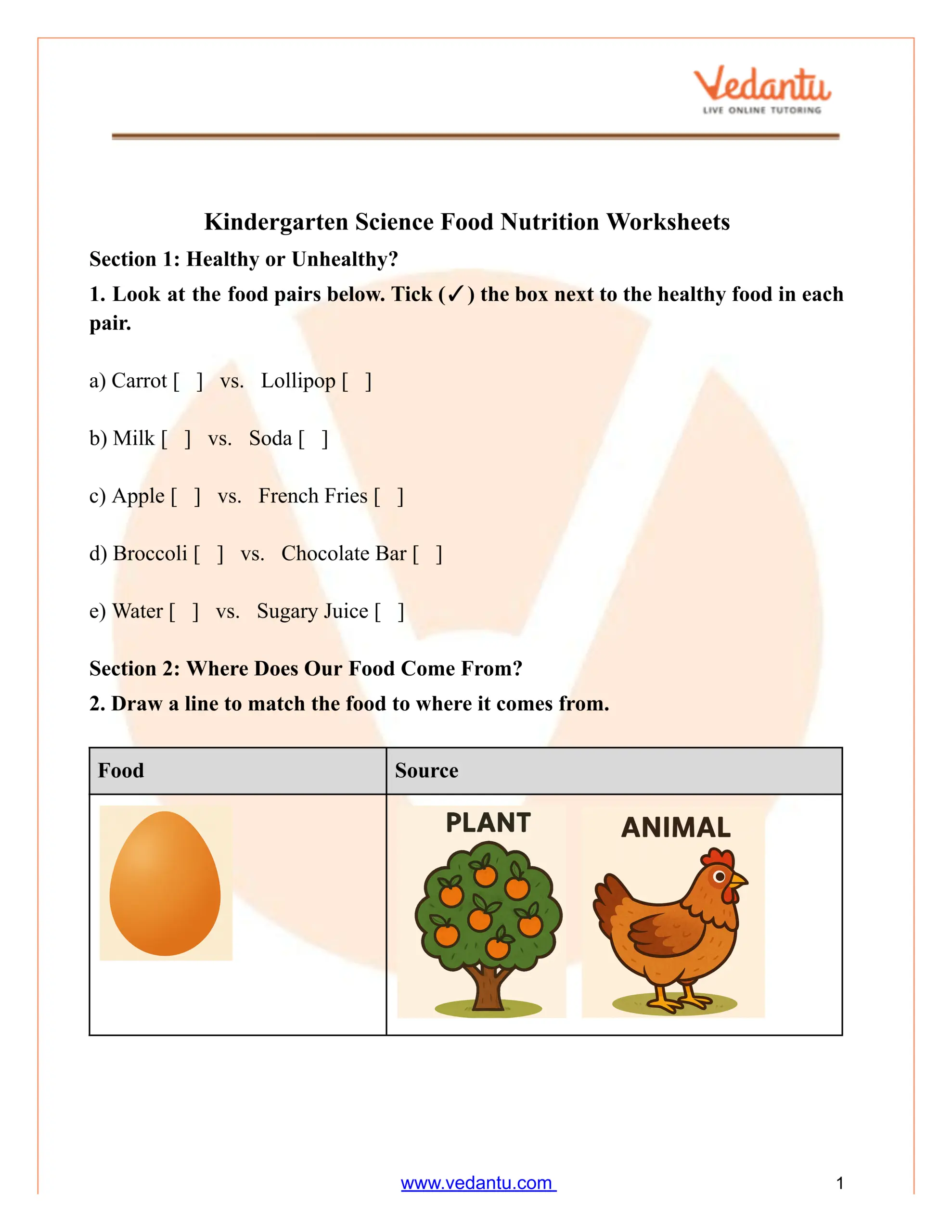 Nutrition Worksheet Bundle Free Printables