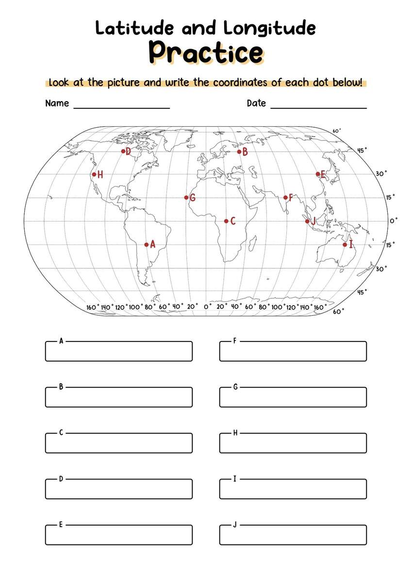 Latitude And Longitude Practice Worksheet Free Printable Mini Unit Latitude And Longitude For Kids