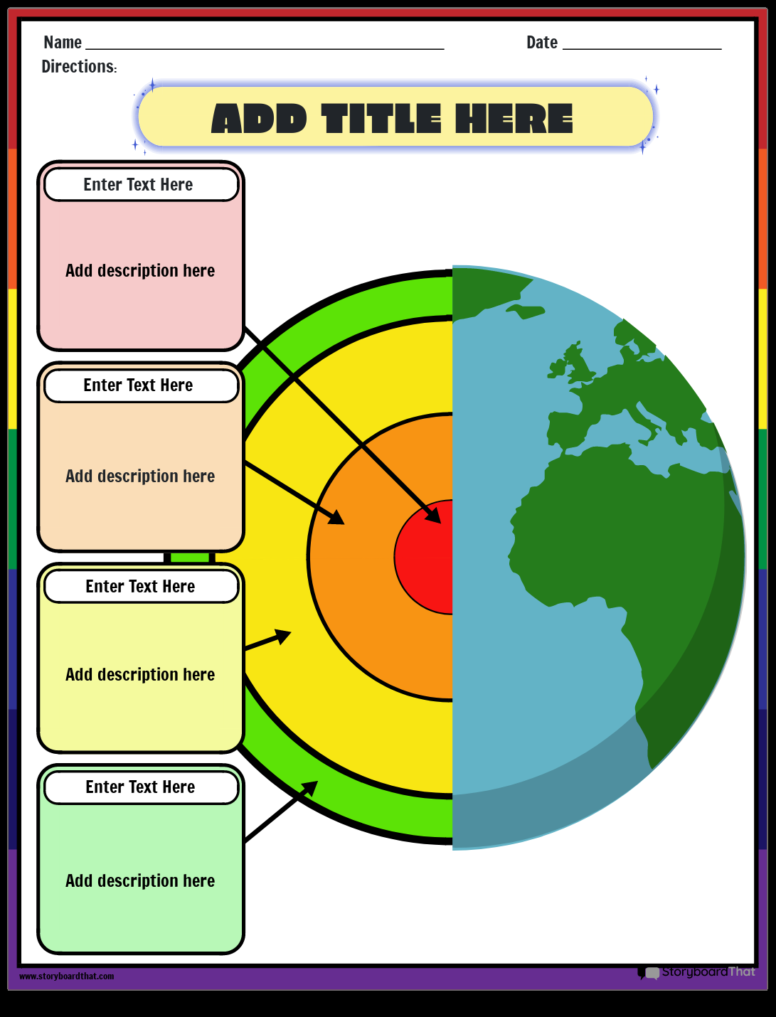 Layers Of Earth Worksheets Free From Storyboard That Layers Of Earth Worksheets Free From Storyboard That