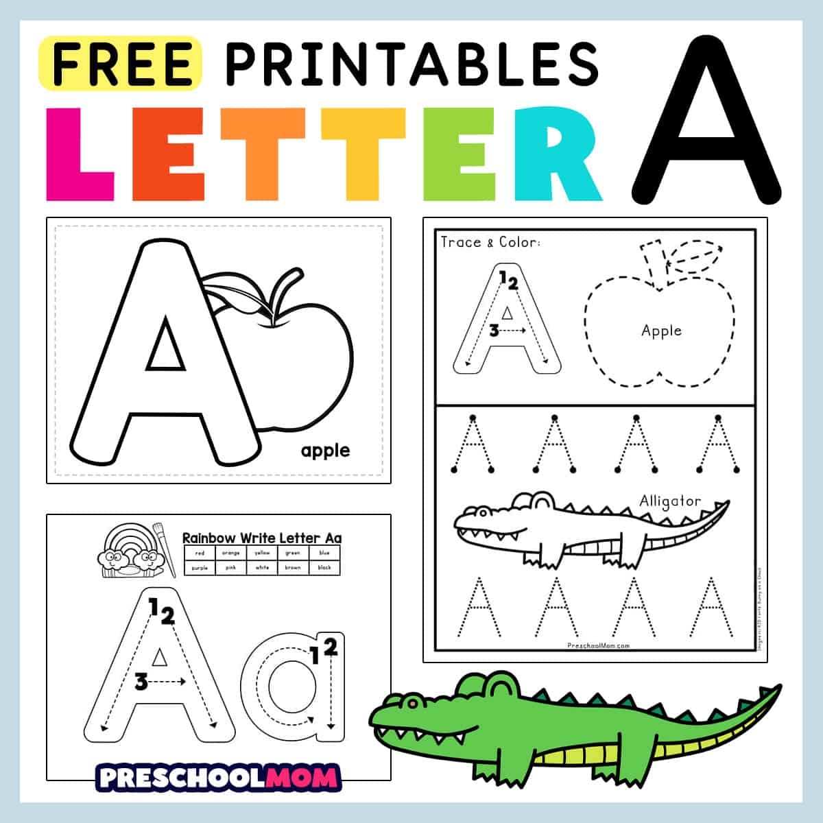 Letter A Preschool Printables Preschool Mom Alphabet Printables Preschool Mom