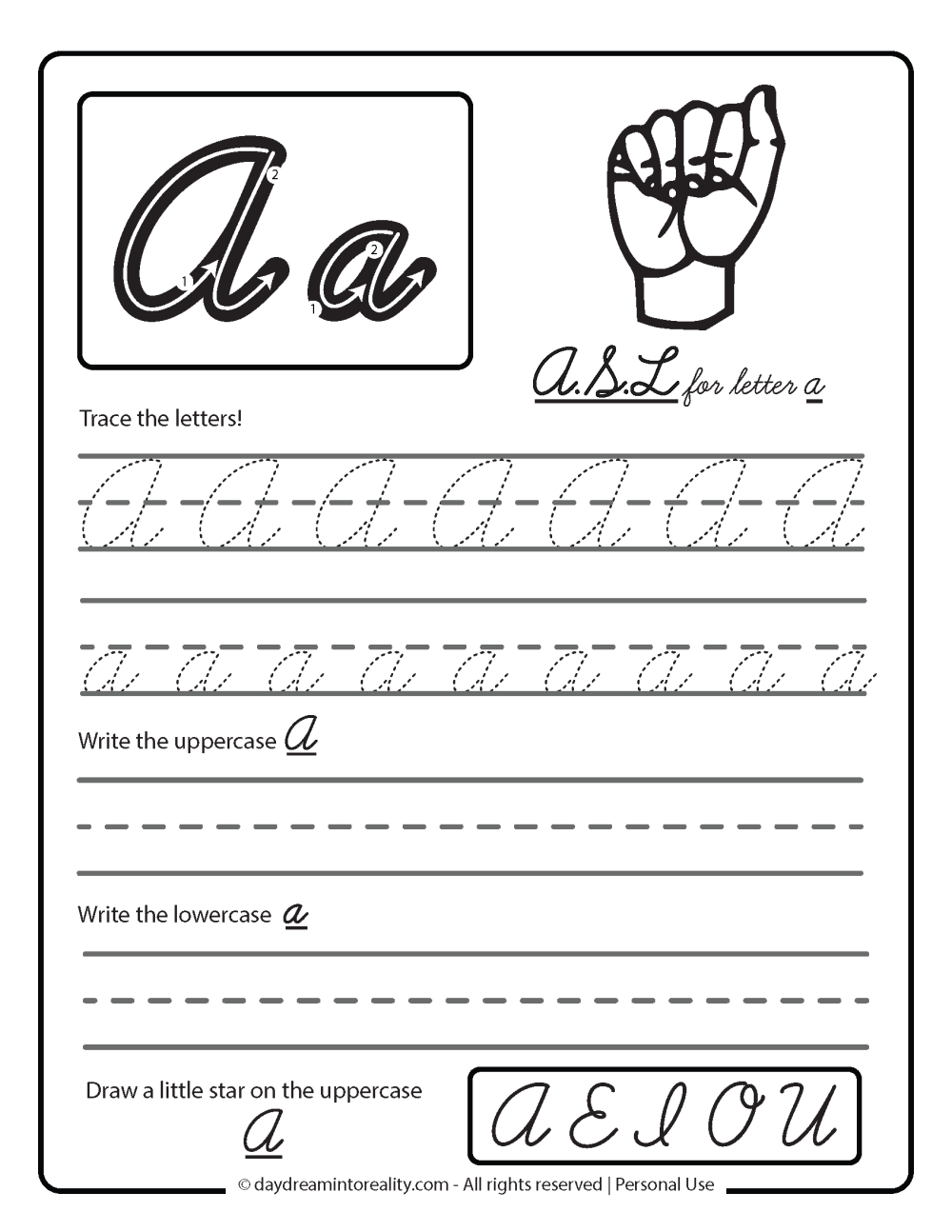 Letter A Worksheets 50 Free PDF Printables Daydream Into Reality Letter A Worksheets 50 Free PDF Printables Daydream Into Reality