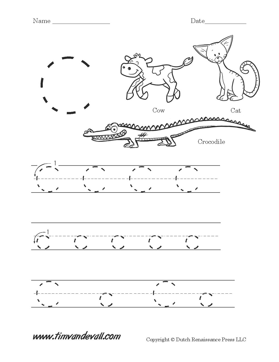 Letter C Worksheet Printable Tim S Printables