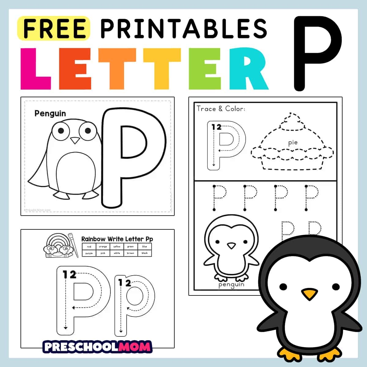 Letter P Preschool Printables Preschool Mom Free Printable Letter P Coloring Worksheet