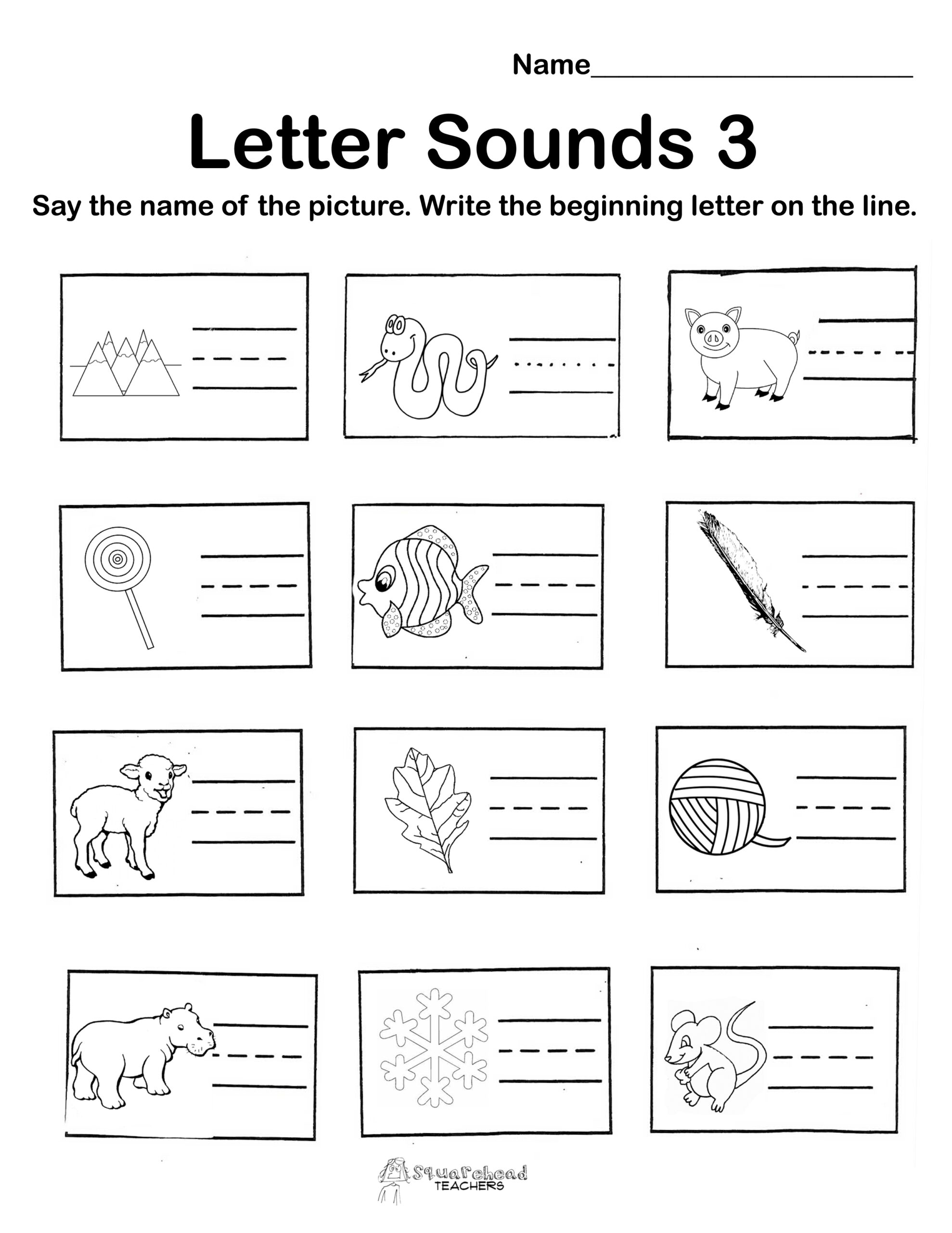 Letter Sounds Free Worksheets Squarehead Teachers Letter Sounds Free Worksheets Squarehead Teachers