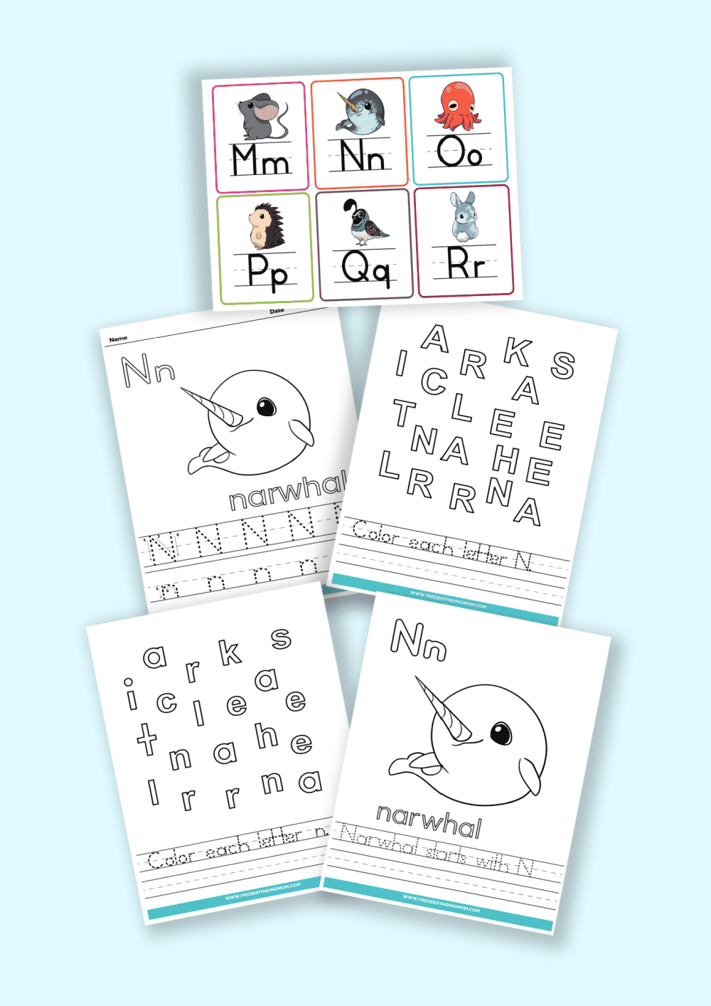 Letters Of The Alphabet Printable Worksheets Words That Start With N