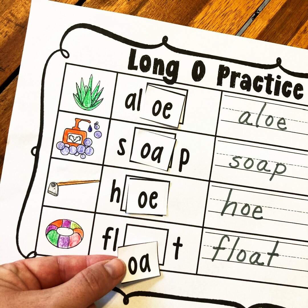 Long O Words Spelling Practice Oe And Oa Learn To Spell Oa Ow Oe Ol Words Free Printable Worksheets Worksheets Library