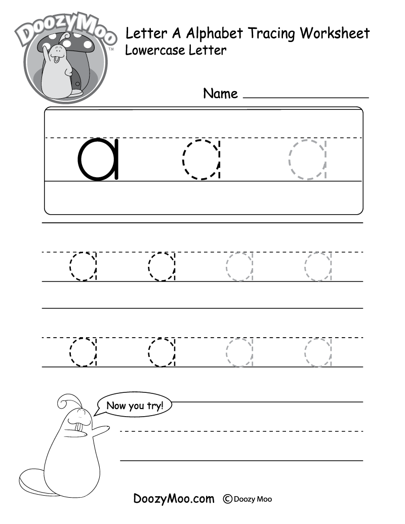 Lowercase Letter Tracing Worksheets Free Printables Doozy Moo 26 Printable Worksheets Trace The Letters Uppercase Lowercase A Z Preschool Kindergarten Made By Teachers