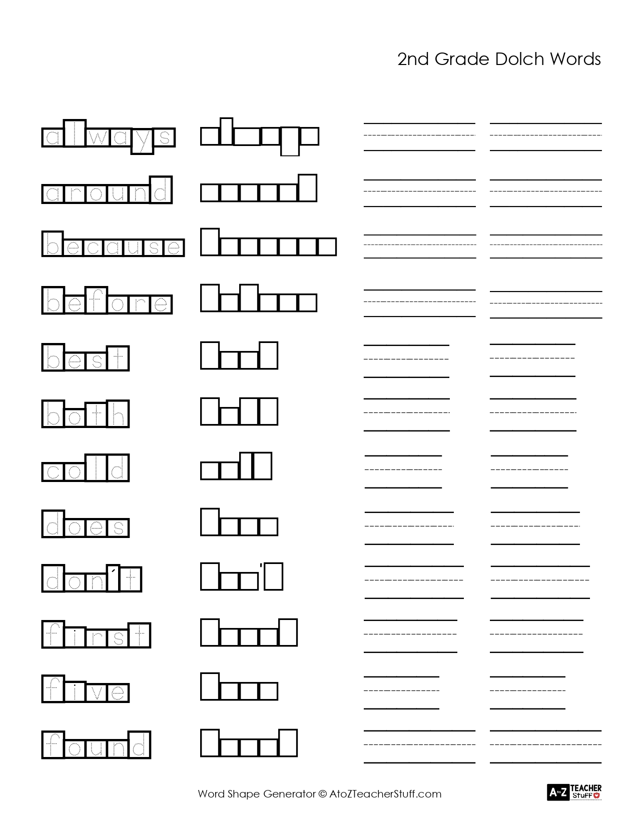 Make Your Own Printable Word Shapes Worksheets A To Z Teacher Stuff Make Your Own Printable Word Shapes Worksheets A To Z Teacher Stuff