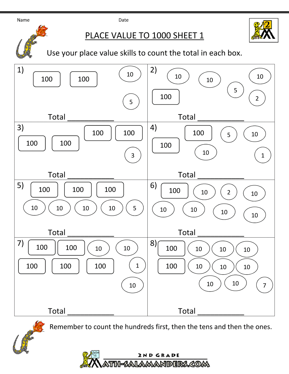Place Value Worksheets Superstar Worksheets