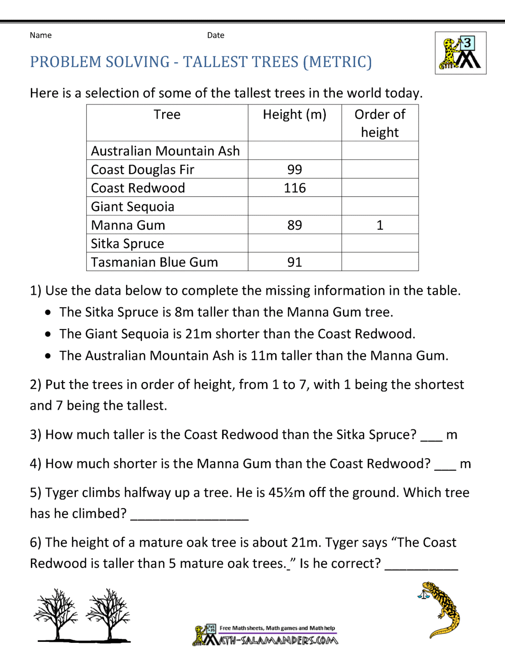 Math Word Problems For Kids Worksheets Library