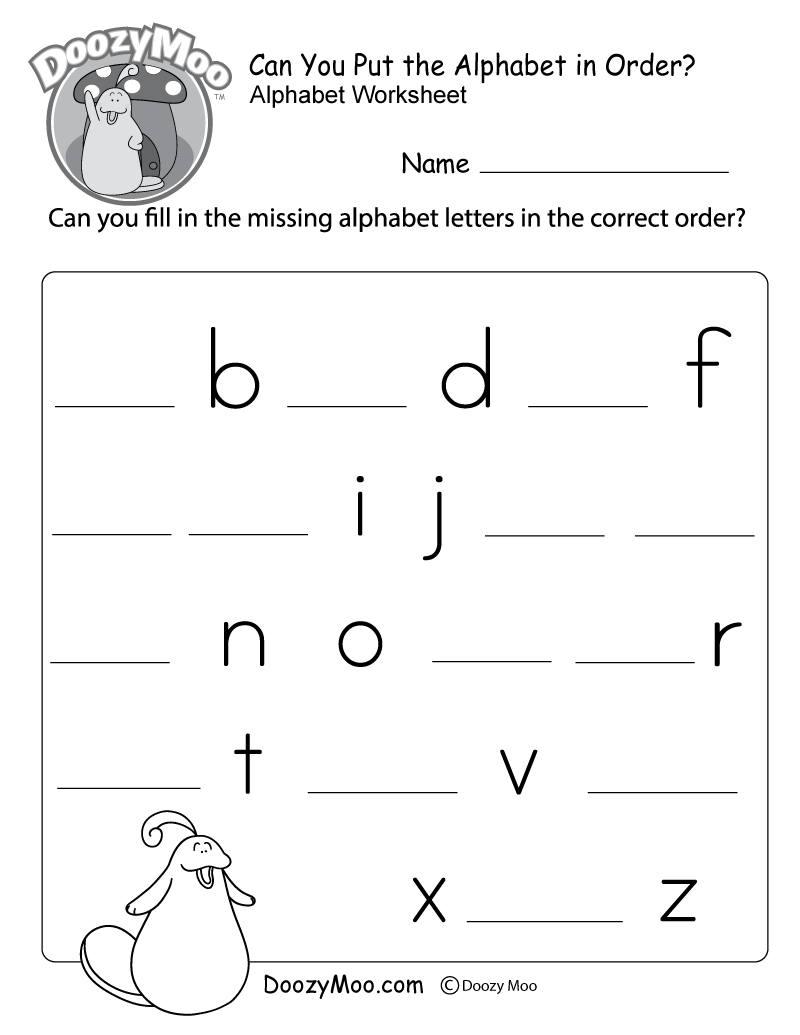 Missing Lowercase Letters Missing Small Letters Worksheet FREE Printable Worksheets Worksheetfun