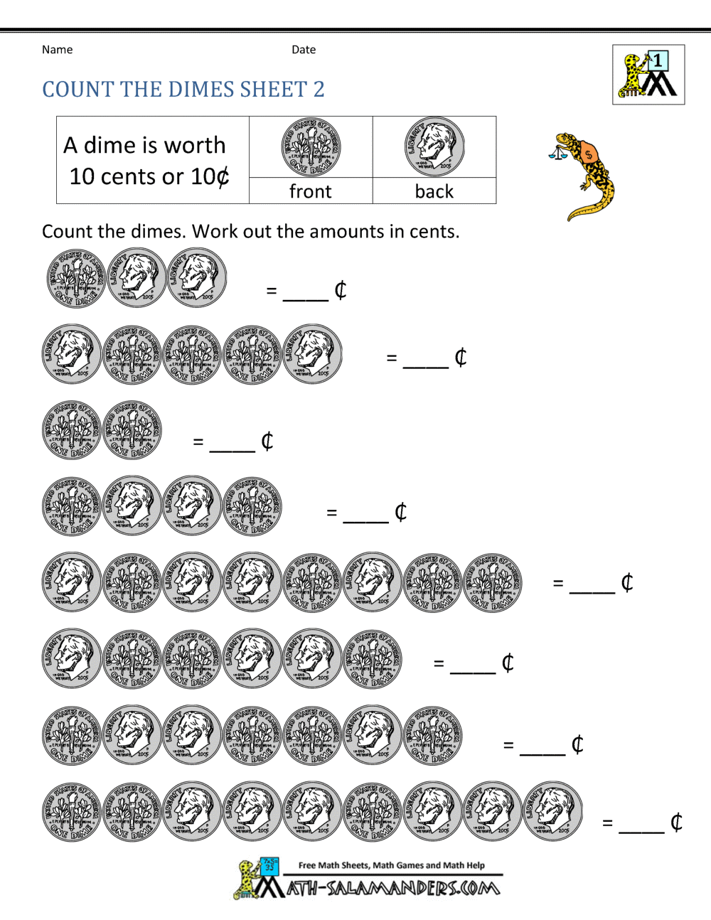 Money Worksheets For 1st Grade Money Worksheets For 1st Grade