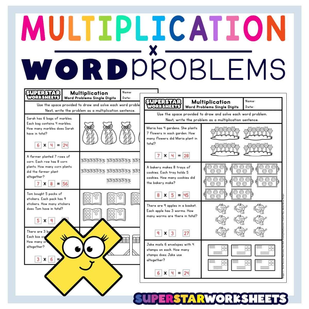 Multiplication Word Problems Worksheets Superstar Worksheets Multiplication Word Problems Worksheets Superstar Worksheets