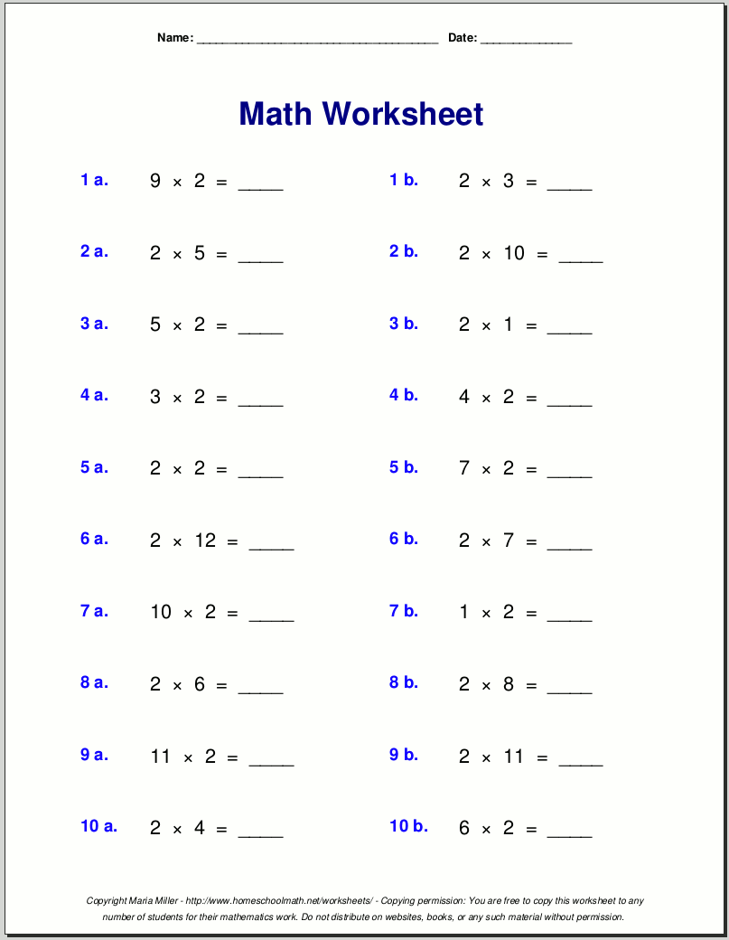 Multiplication Worksheets For Grade 3 Free Multiplication Worksheets 1 12 Paper Trail Design