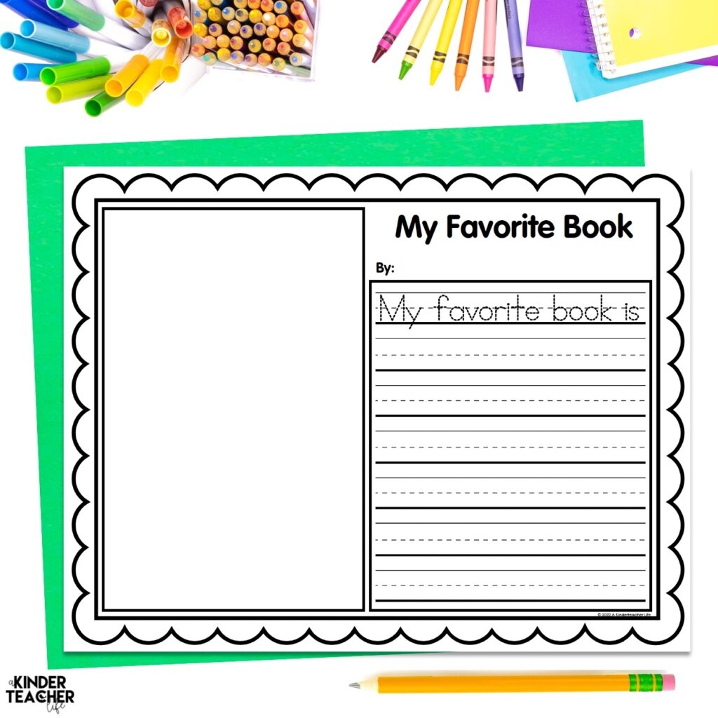 My Favorite Book Opinion Writing Freebie A Kinderteacher Life My Favorite Book Opinion Writing Freebie A Kinderteacher Life