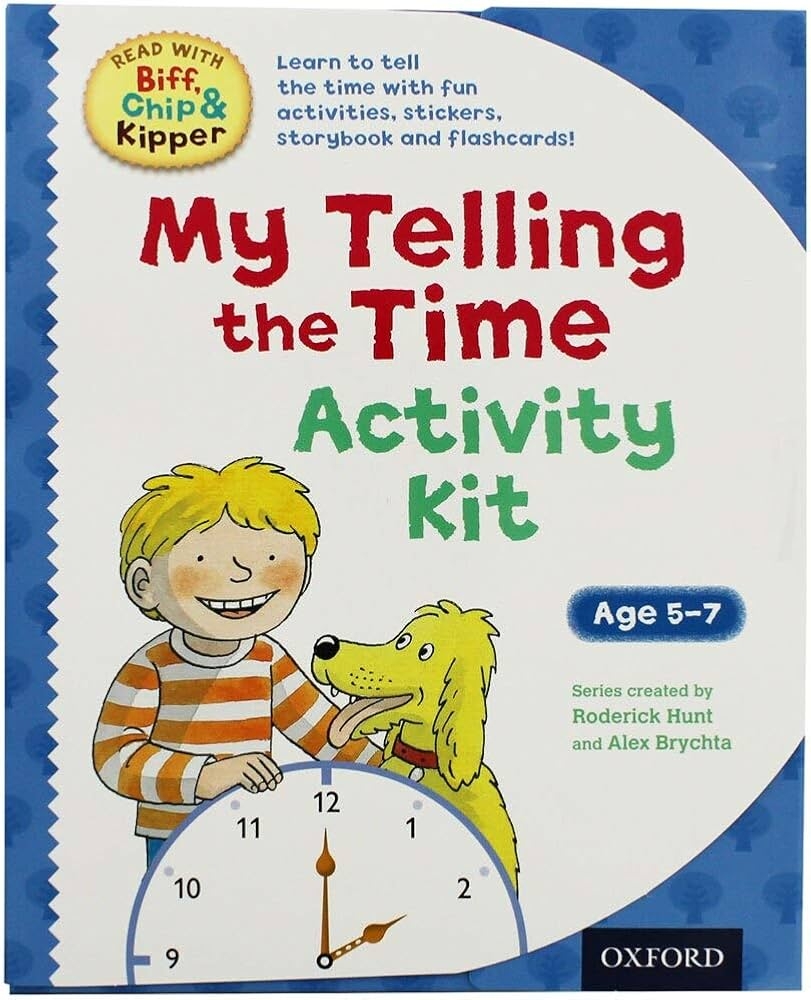 Oxford Reading Tree Read With Biff Chip Kipper My Telling The Time Activity Kit 9780192749406 Amazon Books Kipper S A To Z By Mike Inkpen Red Wagon Books Paperback Vintage 2000 Children S Book Nostalgic Gift Etsy