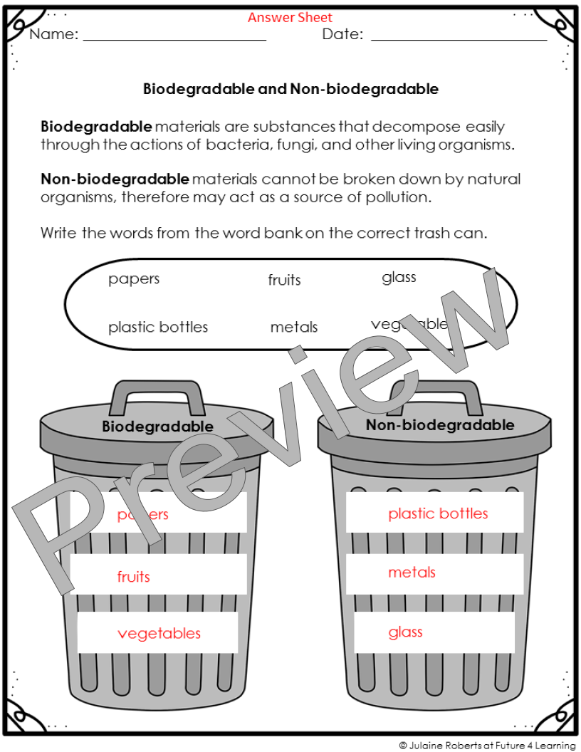 Pollution Worksheets Water Air Land Noise Made By Teachers