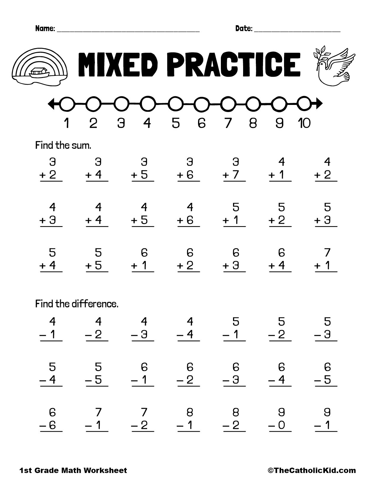 1st Grade Worksheets Free PDFs And Printer Friendly Pages