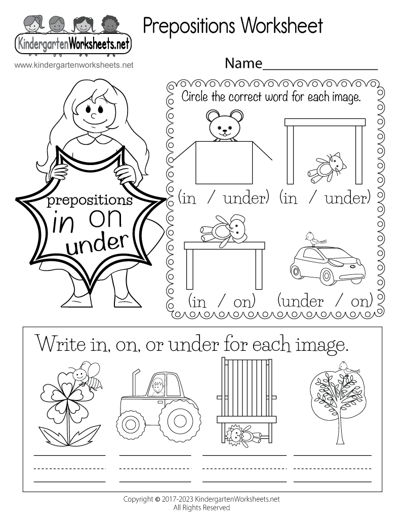 Prepositions Of Place Free Printable Worksheets Language Advisor
