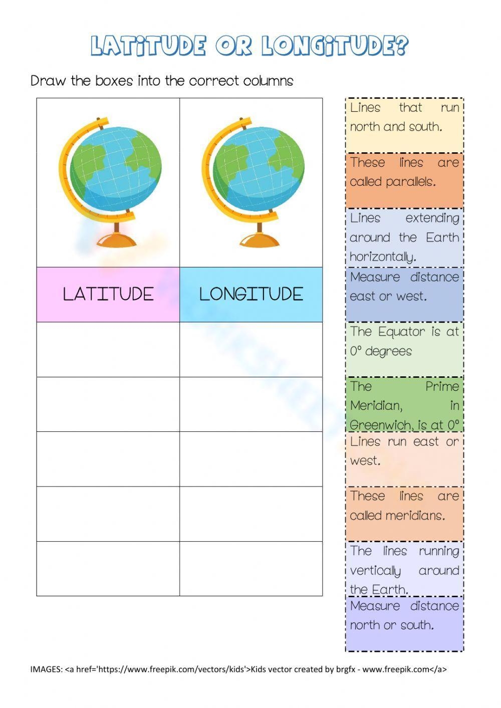15 Latitude And Longitude Map Worksheet Free PDF At Worksheeto