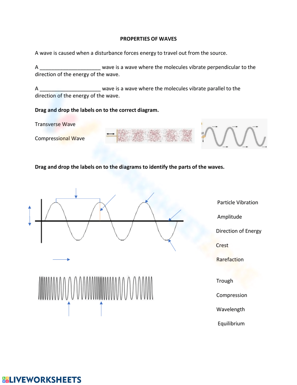 Printable 7th Grade Waves Worksheets