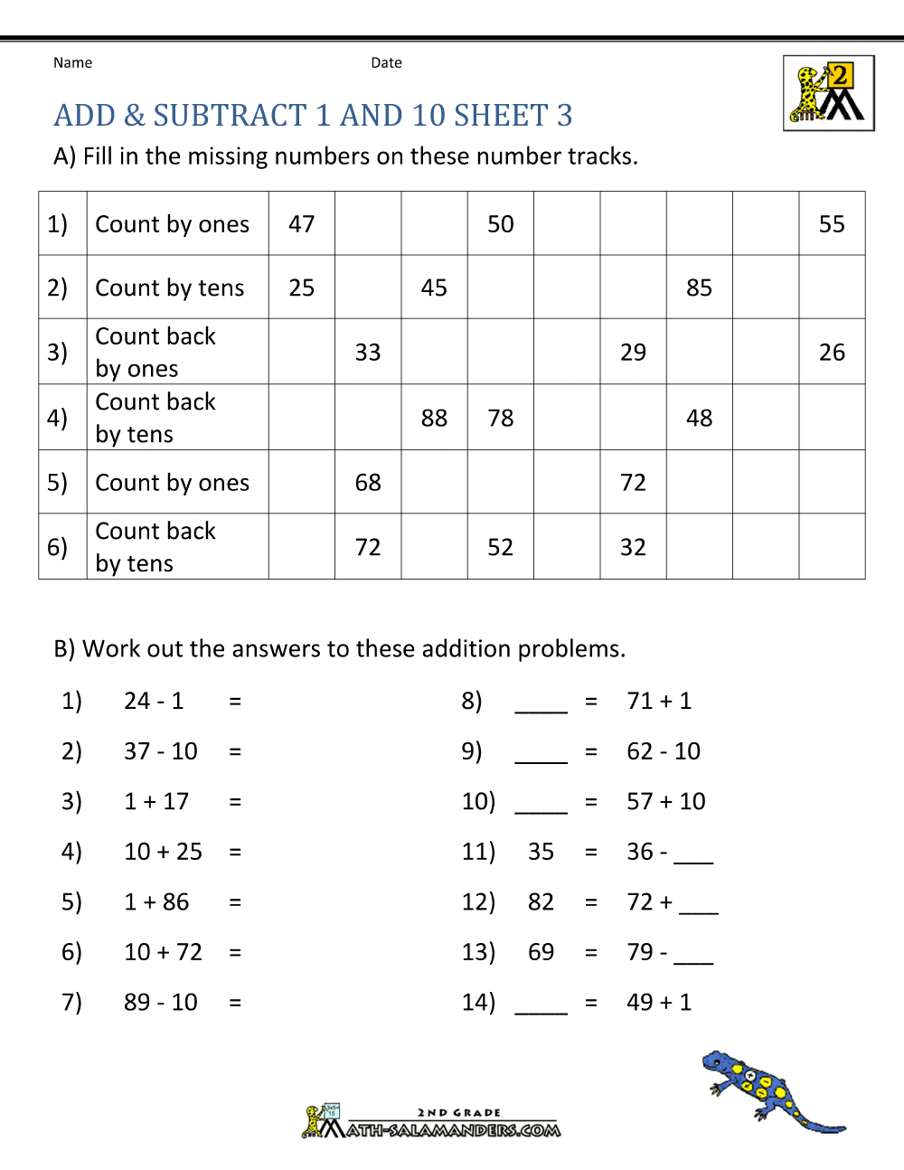 Printable Addition And Subtraction Worksheets Printable Addition And Subtraction Worksheets