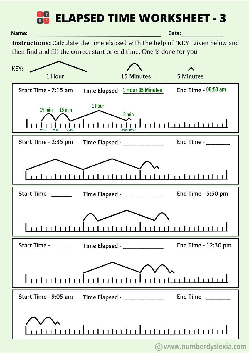 Calculate Elapsed Time 5 Worksheets 15 30 45 60 Minutes Quarter Hours FREE Printable Worksheets Worksheetfun