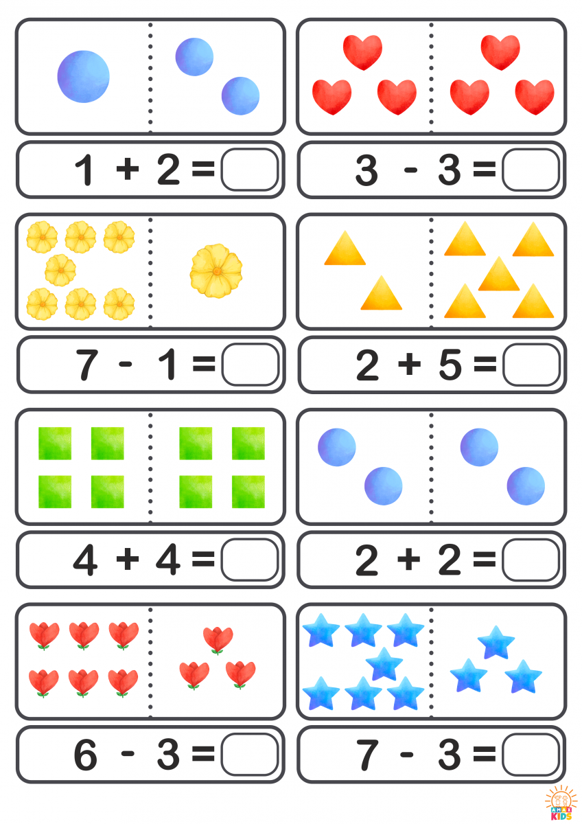 Printable Math Worksheets For Kids Amax Kids Free Printable Kindergarten Counting Worksheets Happy Toddler Playtime