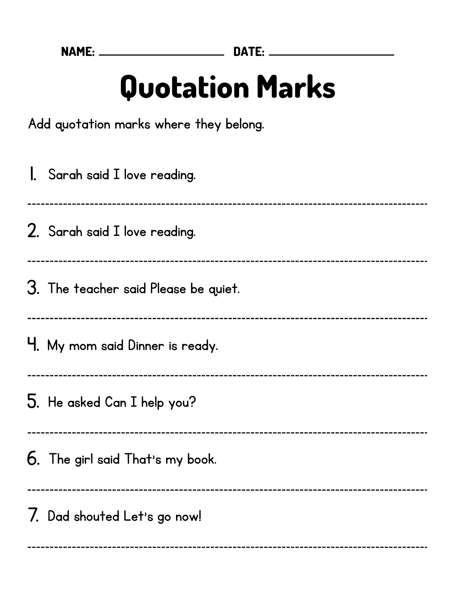 Capitalization Worksheets Capitalization Dialogue Worksheets