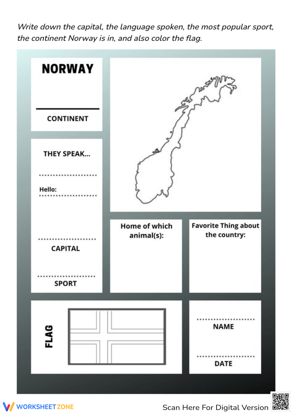 Printable The Nordic Countries Worksheets Printable The Nordic Countries Worksheets