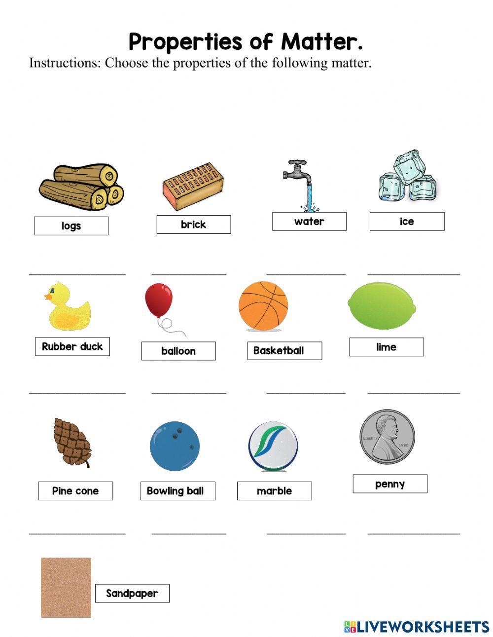 Properties Of Matter Science Activity Worksheets Library Properties Of Matter Science Activity Worksheets Library