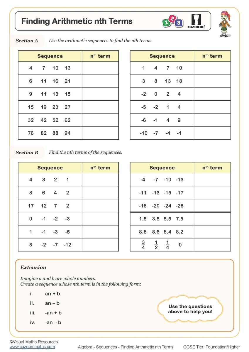 Quadratic Sequences Worksheets Printable Geometric And Linear Worksheet Sequences PDF And Free Samples Downloads Cazoom Maths Quadratic Sequences Worksheets Printable Geometric And Linear Worksheet Sequences PDF And Free Samples Downloads Cazoom Maths