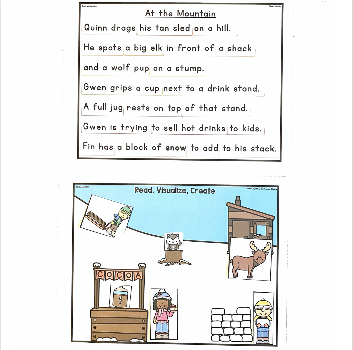 Read And Visualize A Fun Literacy Activity Sarah S Teaching Snippets