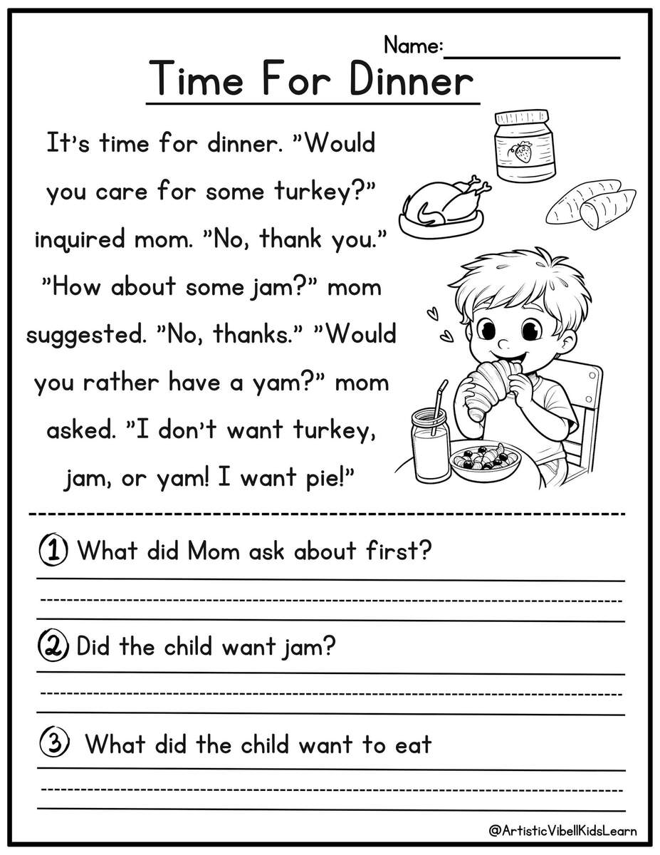 Reading For 1st Grade Free Printable Reading Comprehension Worksheets For 1St Grade 1st Grade Reading Reading Comprehension Worksheets