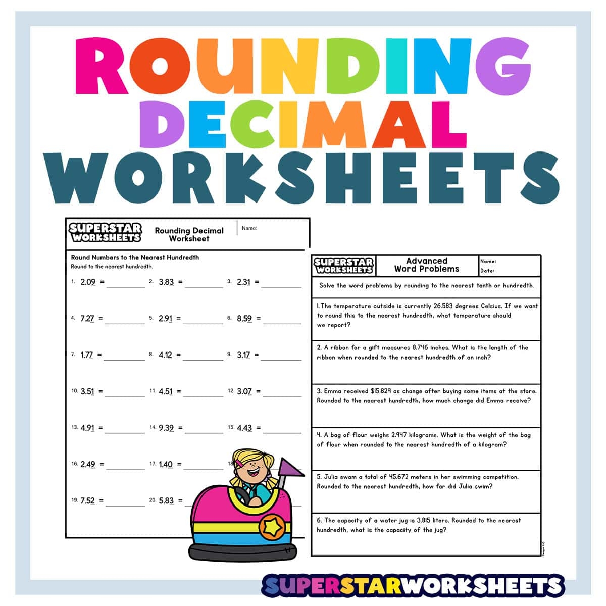 Rounding Decimal Worksheets Superstar Worksheets Rounding Decimal Worksheets Superstar Worksheets