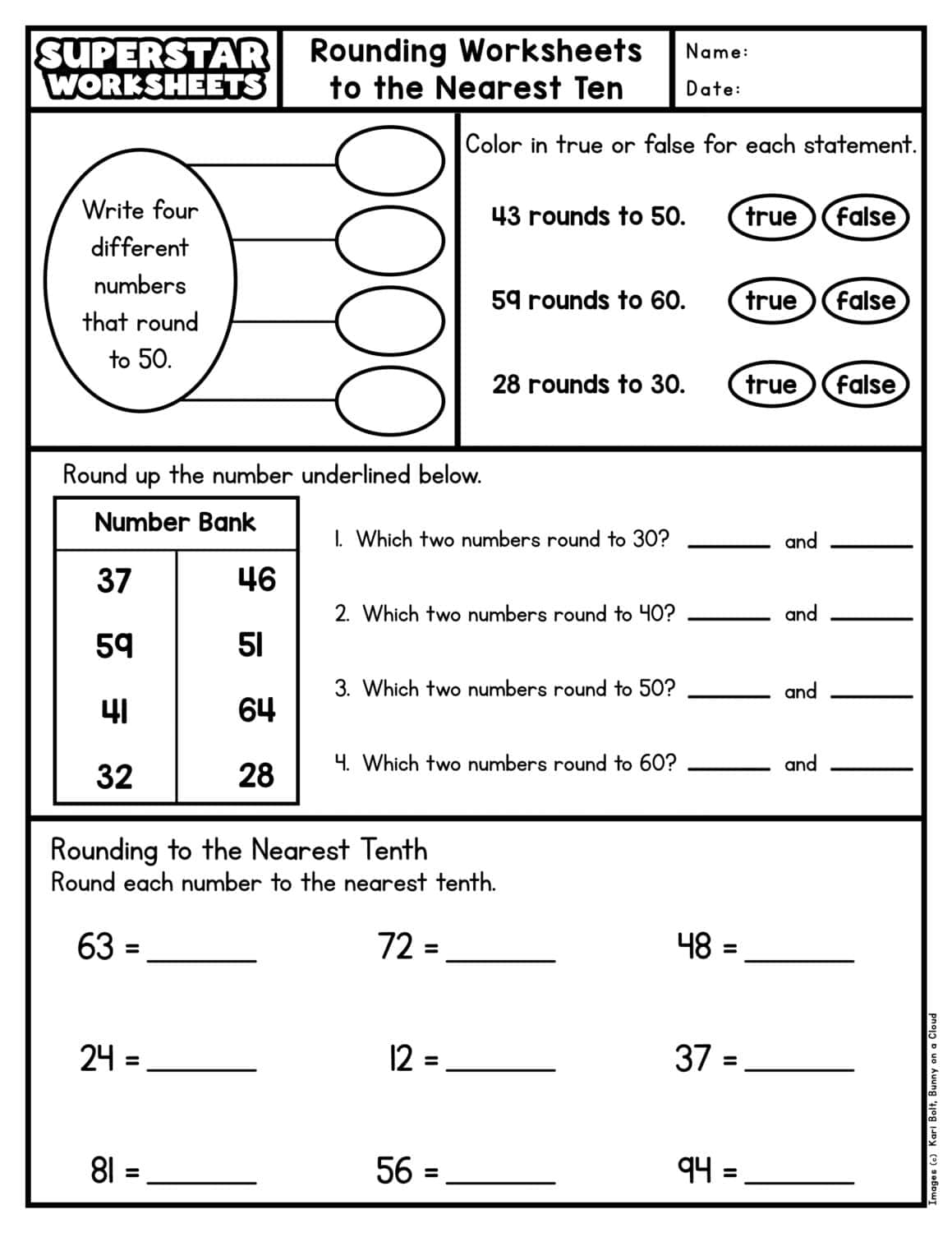 Free Rounding To The Nearest 100 Worksheets Teach Prints