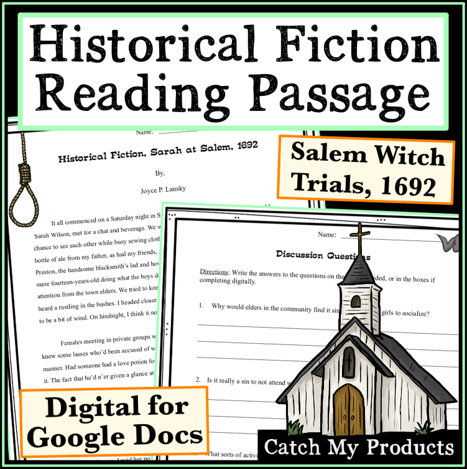 Salem Witch Trials Reading Passage And Questions Classful Salem Witch Trials Reading Passage And Questions Classful