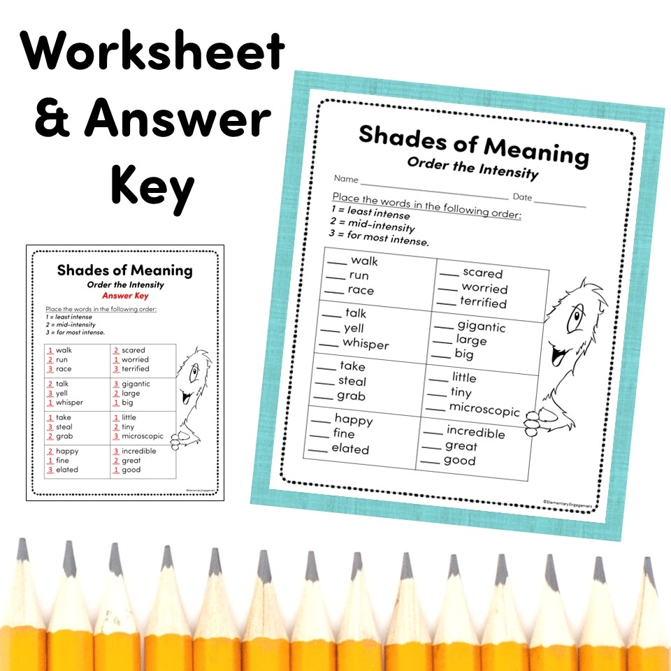 Shades Of Meaning Free Game Plus Print And Digital Worksheet Made By Teachers Shades Of Meaning Free Game Plus Print And Digital Worksheet Made By Teachers