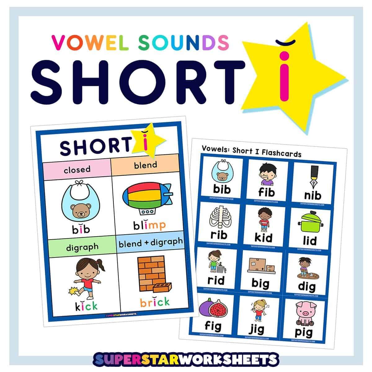 Short I Words Superstar Worksheets Short I Words Superstar Worksheets