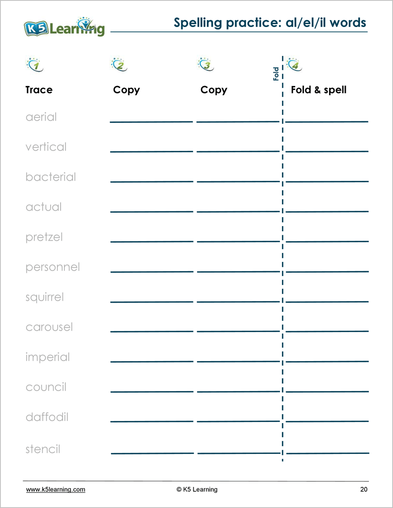 Spelling Workbook For Grade 4 K5 Bookstore Spelling Workbook For Grade 4 K5 Bookstore