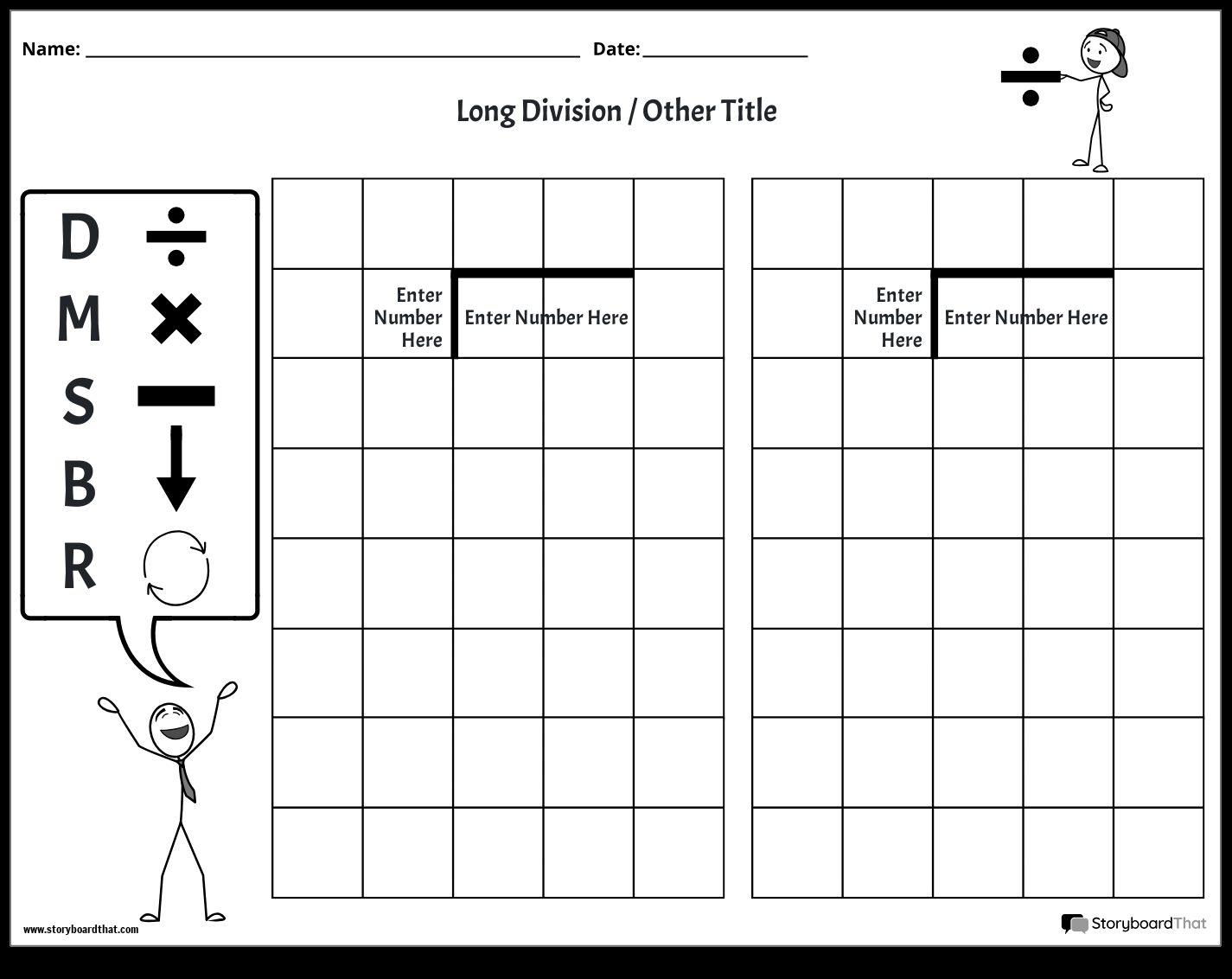 Differentiated Long Division Worksheets For FREE Caffeine Queen Teacher